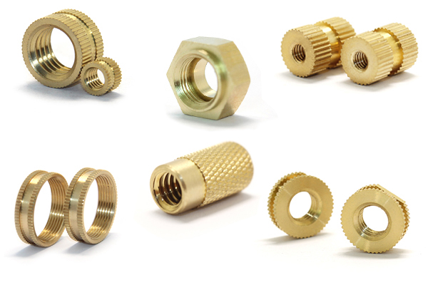 China Wholesale Custom Brass Knurled Insert M2 M3 M6 M8 Knurled Copper Insert Nut
