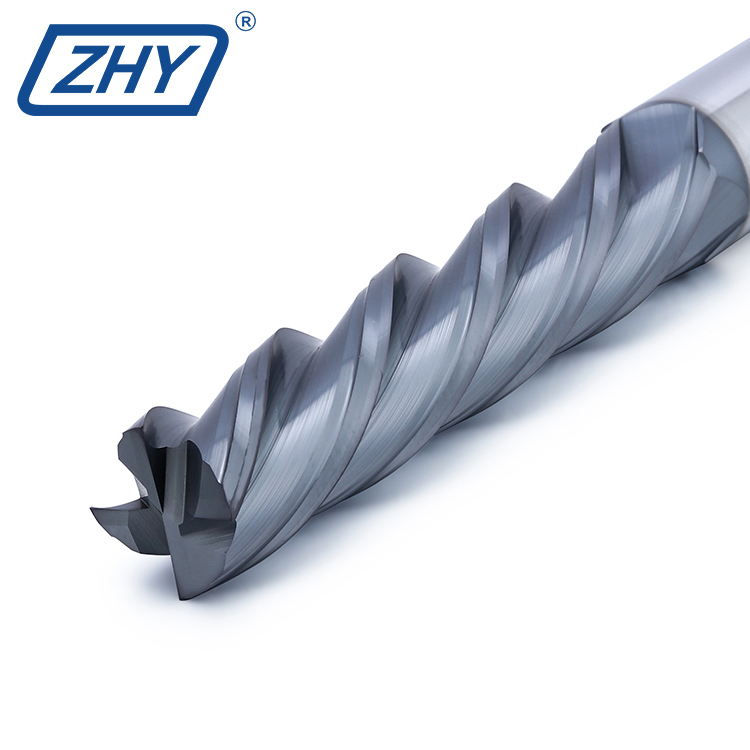 High Performance General Type Coated Flat Milling Cutter HRC55 Long Shank Square End Mill