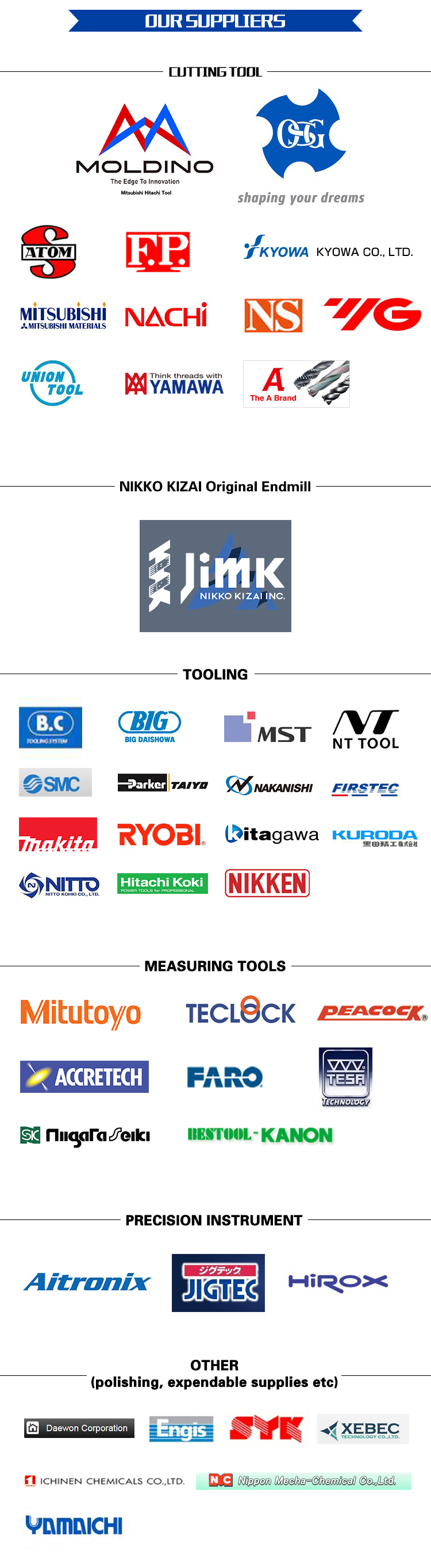 Suppliers List