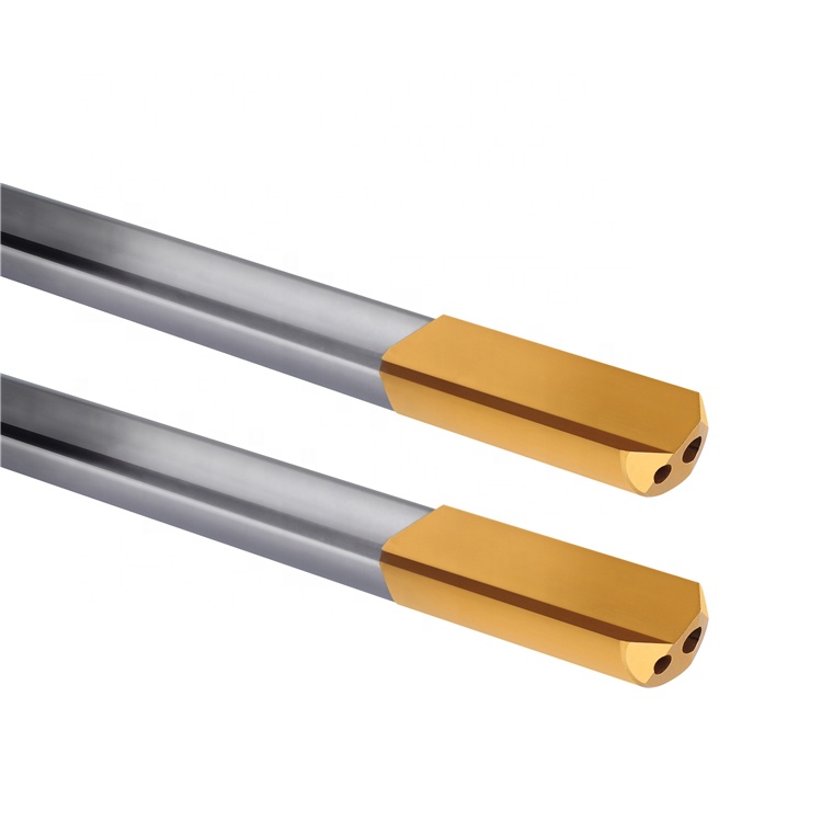 High Precision Single-Fluted Deep Hole Gun Reamer Solid Carbide Tip Diamond Surface Finish Whistle Notch Shank Steel