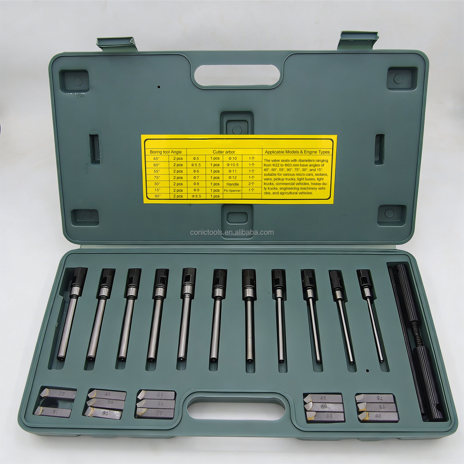 Factory Multi-Specification Valve Reamer Industrial Grade Single-Sided Valve Seat Grinding Tool Boring Cutter Manual Reamer