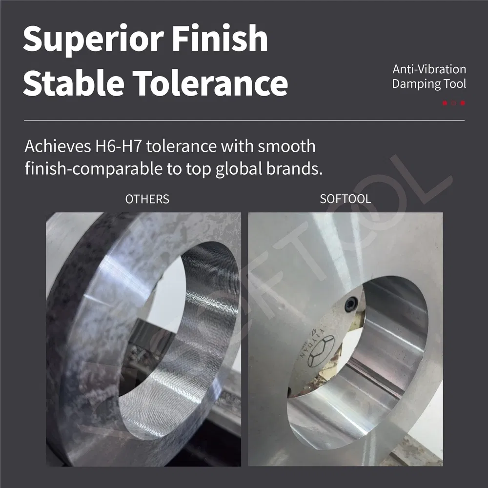 Strong Vibration Damping Performance Customizable Damped Anti-Vibration Fine Boring Cutting Tool