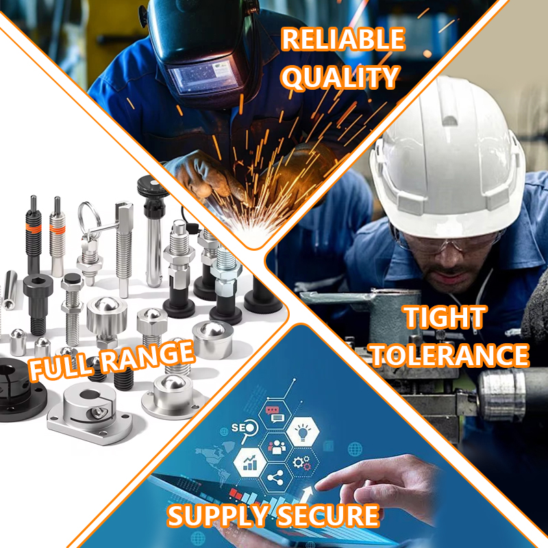 ZPXAN M5-M16 Carbon Steel Index Plunger With Lock And Knob Return Rest Position Indexing Plunger Other Hardware Fasteners
