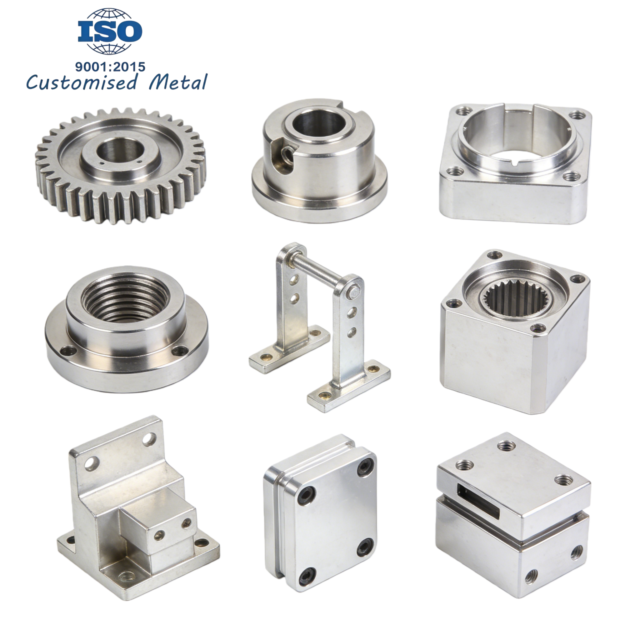 CNC Parts Rapid Metal Prototyping Custom Titanium Copper Stainless Steel Aluminum Turning Milling Machining Services Machining
