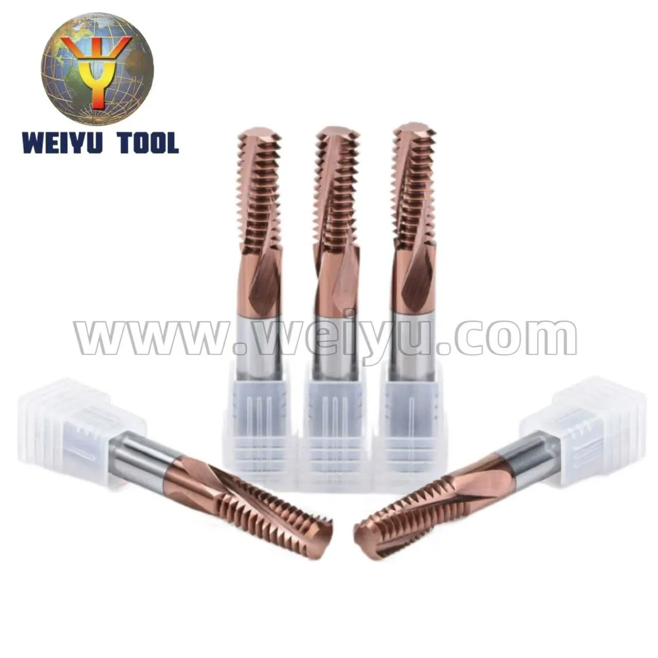 Factory Direct CNC Cutting Tools Solid Tungsten Carbide Milling Thread End Mill Cutter