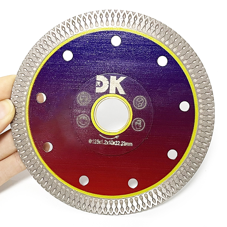 Sintered Stone Cutting Disc Mesh Diamond Circular Saw Blade Tile Porcelain Blade 125mm