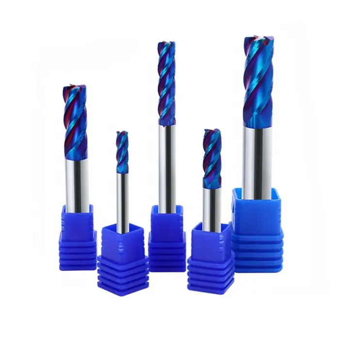 High Quality Carbide Milling Cutters 4 Flutes End Mill Cutter HRC65 CNC End Mill For Metal Processing