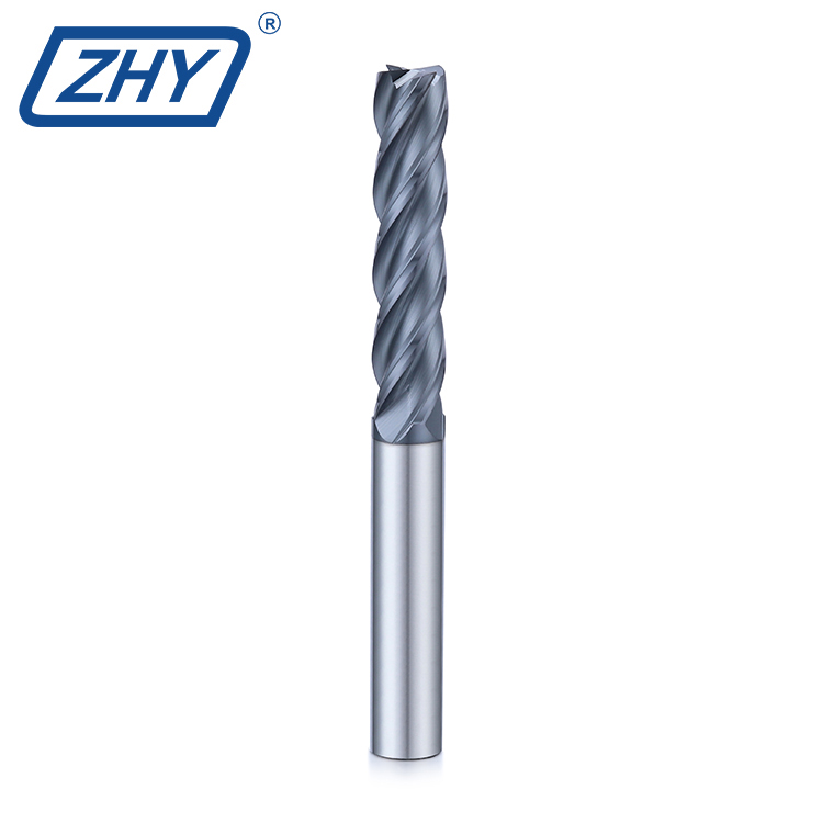 High Performance General Type Coated Flat Milling Cutter HRC55 Long Shank Square End Mill