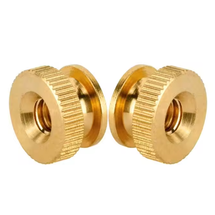 Customized Cnc Turning Thread Insert Brass Knurled Insert For Plastic 6-32 8-32 2-56 4-40 Heating Molding Nuts