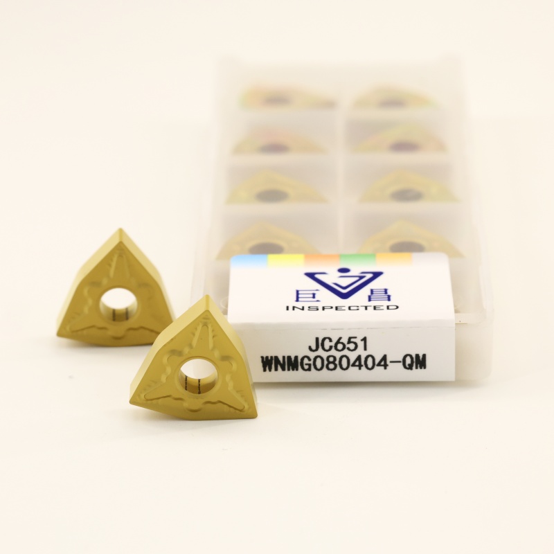 JUCHANG WNMG080404-QM WNMG080408-QM External Turning Inserts CNC Lathe Carbide Inserts Steel Machining CVD/PVD Coated OEM 75-85