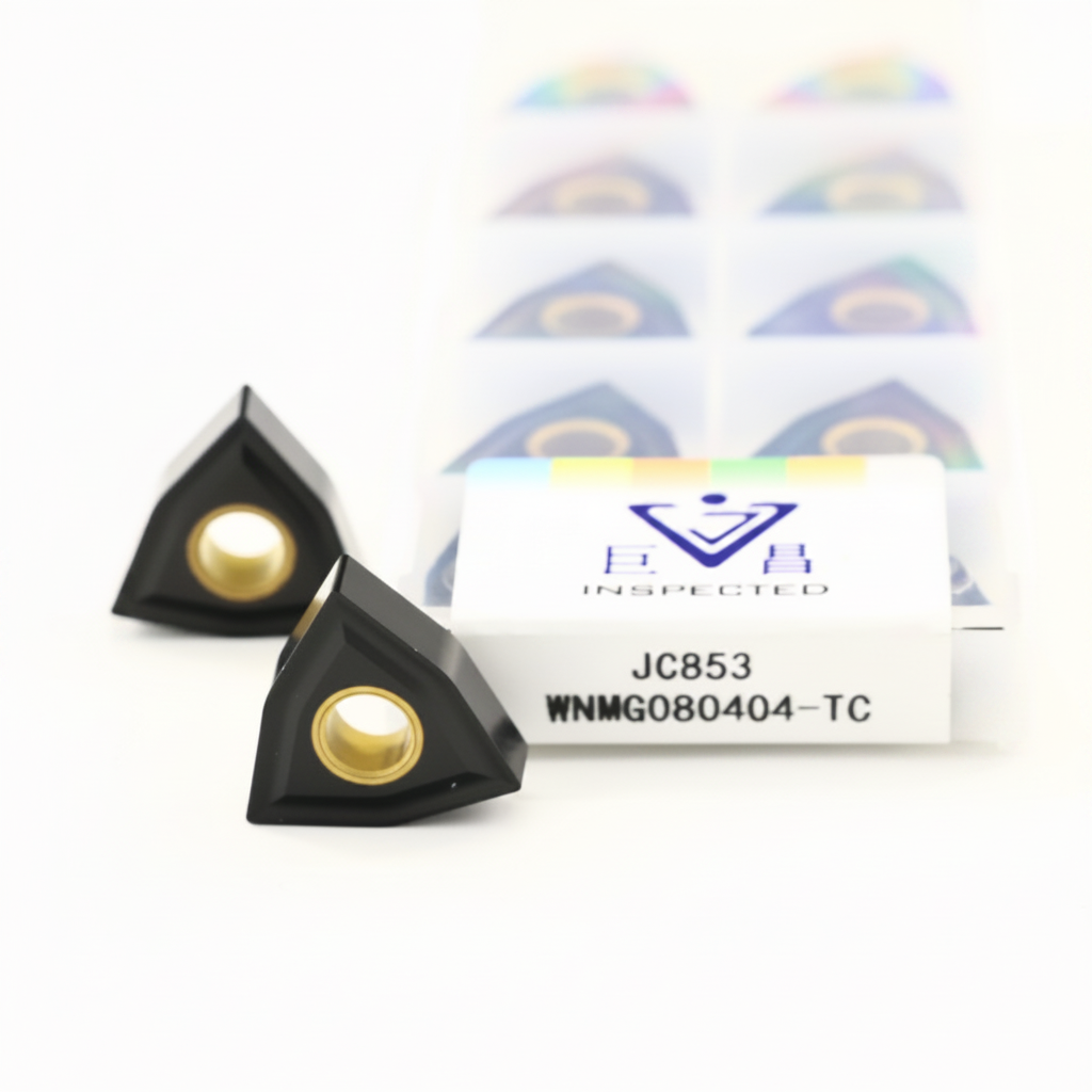 Jvchang High Quality WNMG080408 Carbide Inserts Cast Iron Tialn Coated External Turning Tools OEM Customizable CNC Lathe Cutter