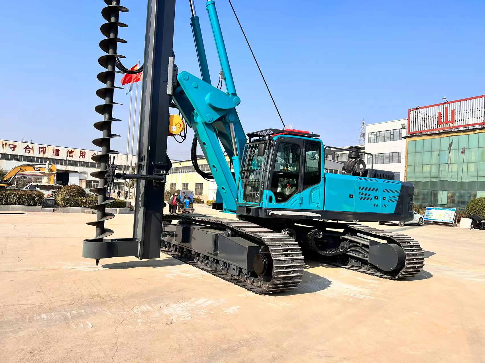 SDLQ LQR150C Continuous Spiral Piling Machine CFA Drilling Rig Hole Depth 18m Dim 200mm To 1000mm Concrete Auger Drilling Rig