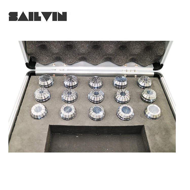 R8 Shank 15 Pcs ER40 Collet Set ER32 Collet Holder Set for Machining Center