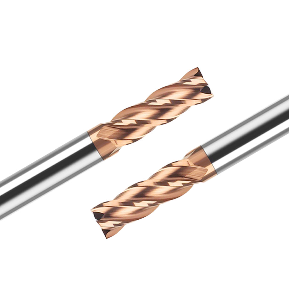 JINCHUAN 4 Flutes Carbide End Mill Inch Sizes Manufacture Solid Tungsten Carbide Drill Fresa 4F End Mills CNC Machine Tools