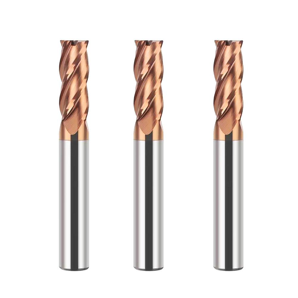 JINCHUAN 4 Flutes Carbide End Mill Inch Sizes Manufacture Solid Tungsten Carbide Drill Fresa 4F End Mills CNC Machine Tools