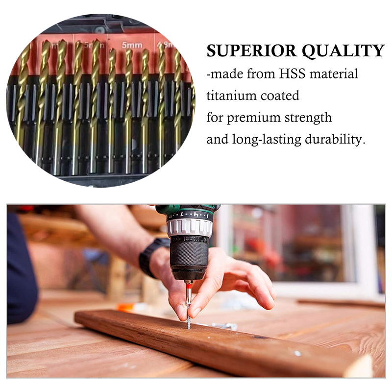 246pcs Drill Bit Set for Metal Wood Masonry DIY Projects Durable and Comprehensive Tool Kit