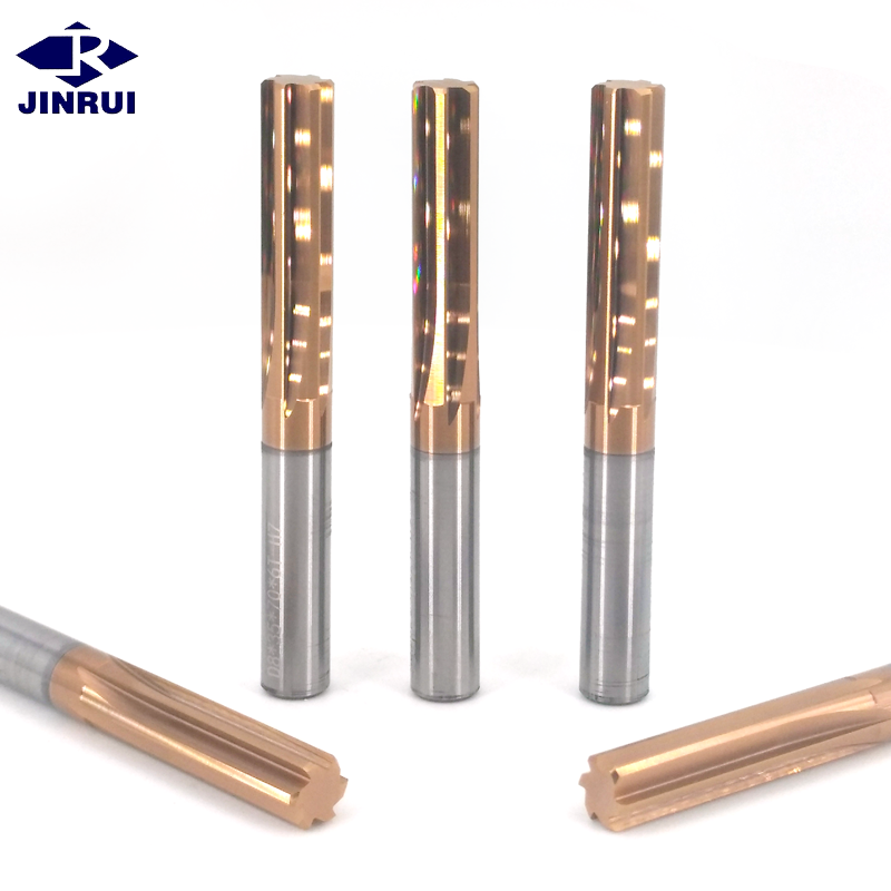 JR131 Straight Coated HRC55 Carbide Reamer for Cast Iron Steel Wood