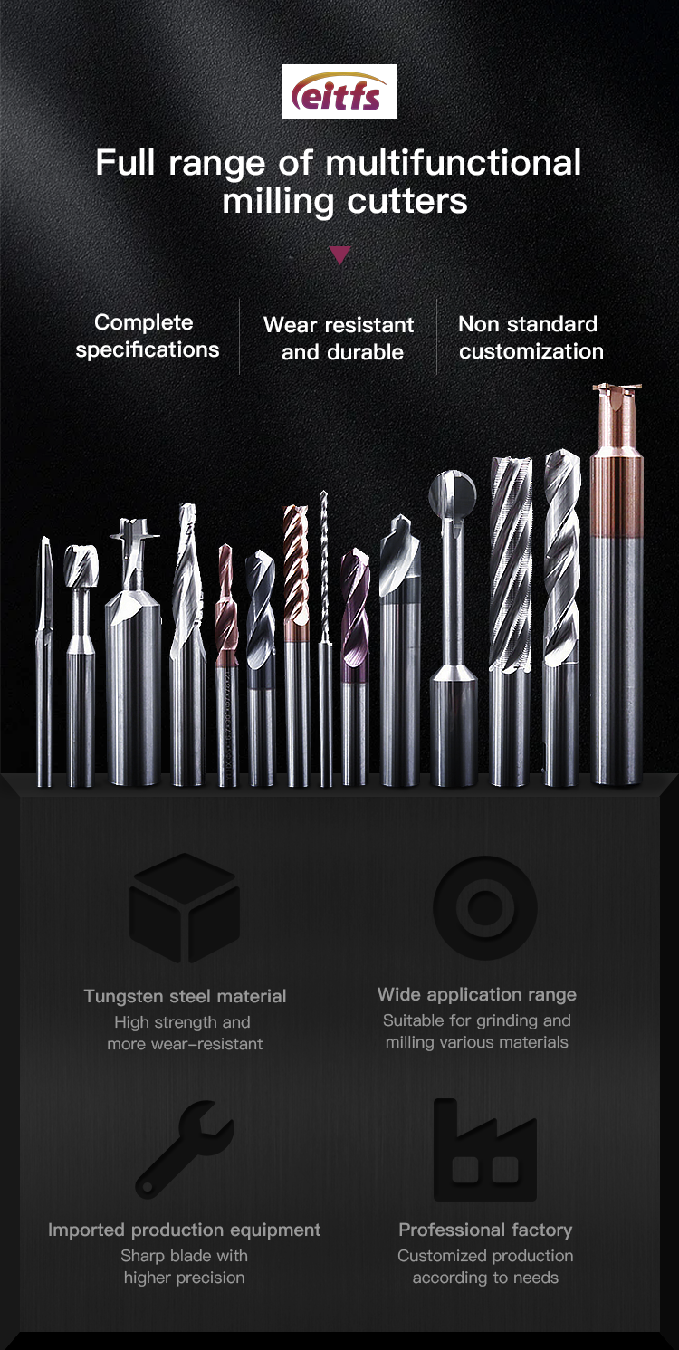 Eitfs High Quality Tungsten Carbide Flexible Reamers with 0.005mm Precision CNC Process AlTin Coating