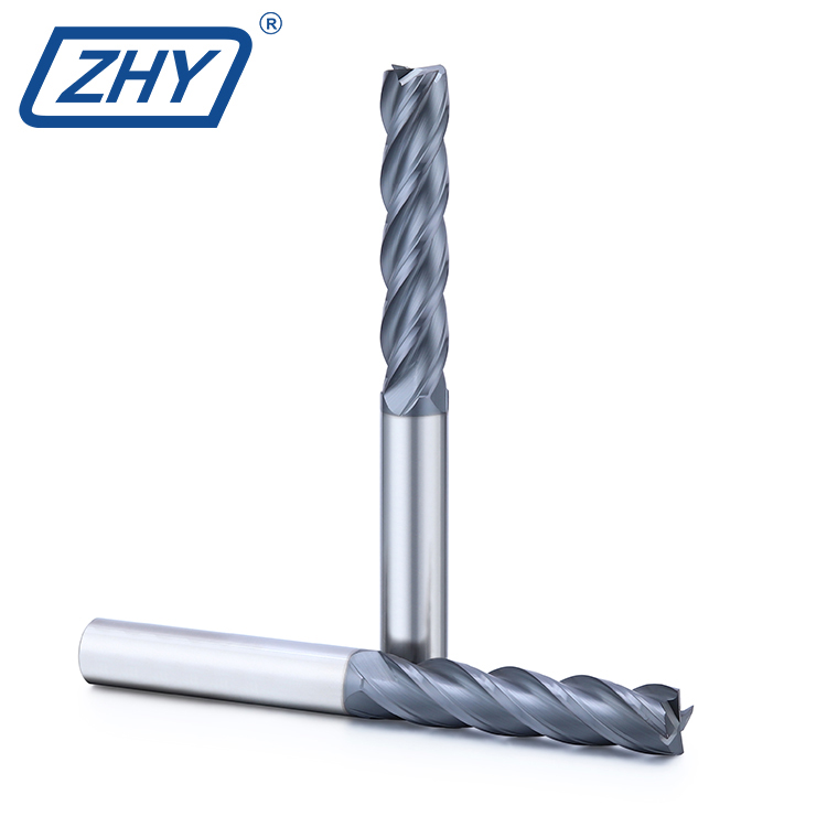 High Performance General Type Coated Flat Milling Cutter HRC55 Long Shank Square End Mill