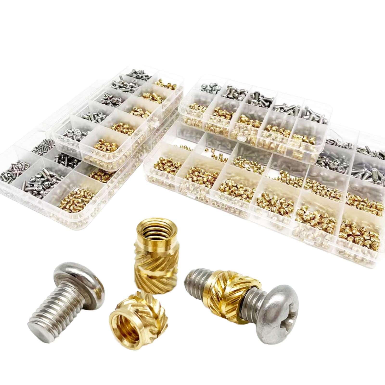 Sinhoo Manufacturer M1 To M8 Knurled Nuts Brass Plastic Injection Ultrasonic/ Heat Staking Inserts