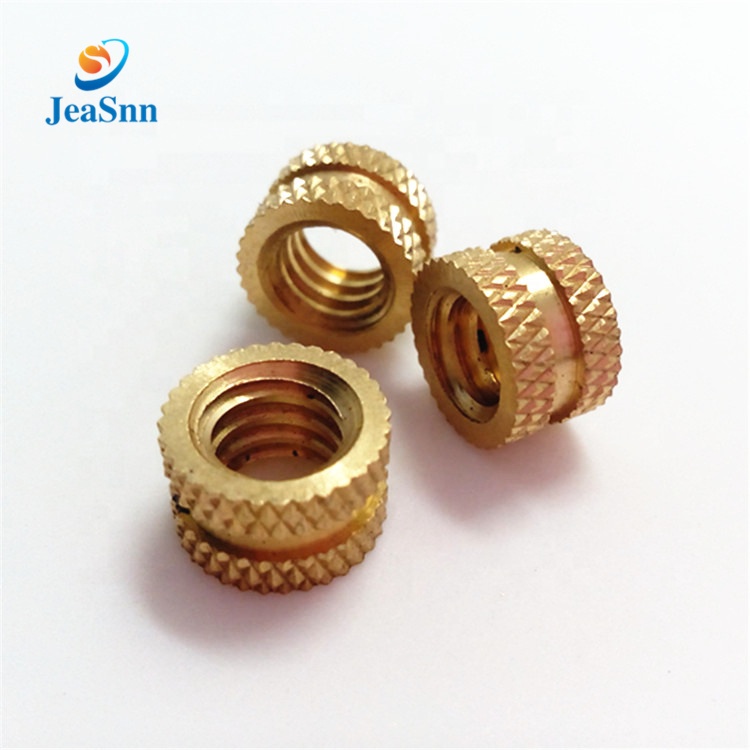 JeaSnn China Wholesale Custom Brass Knurled Insert M2 M3 M6 M8 Knurled Copper Insert Nut