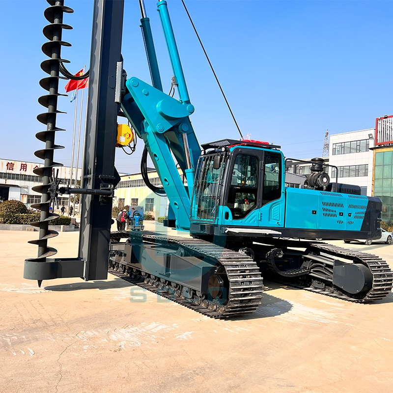 SDLQ LQR150C Continuous Spiral Piling Machine CFA Drilling Rig Hole Depth 18m Dim 200mm To 1000mm Concrete Auger Drilling Rig