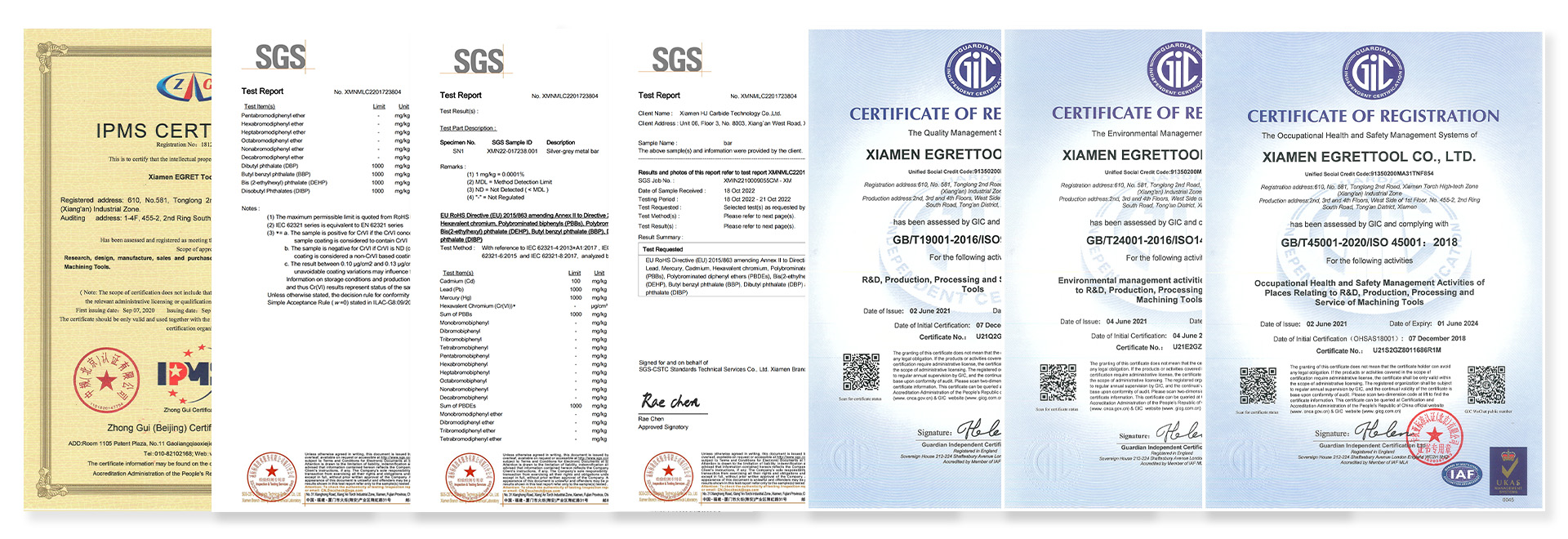 Quality Certificate