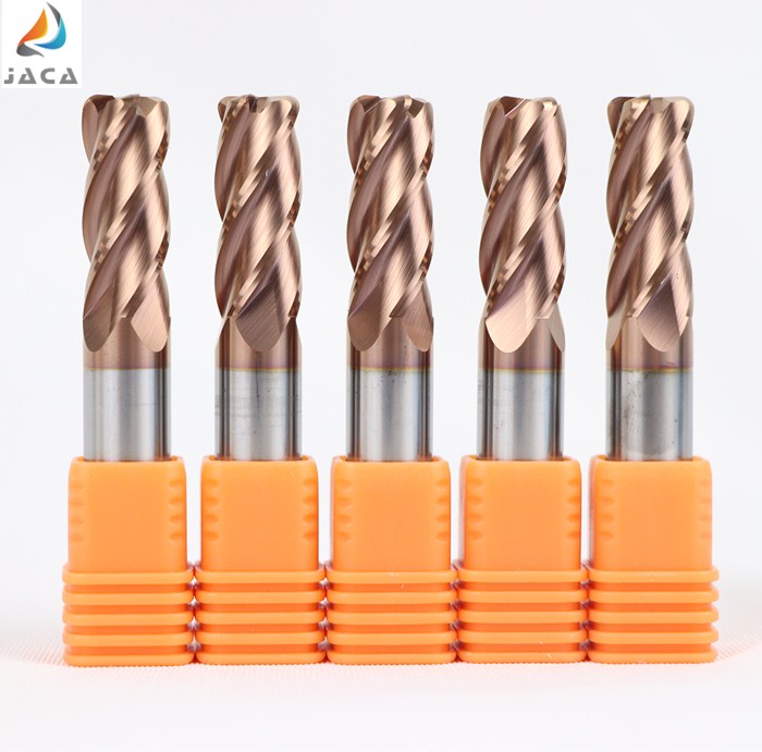 Inch Size End Mills Solid Carbide Cutting Tools for CNC Machining With B-nano