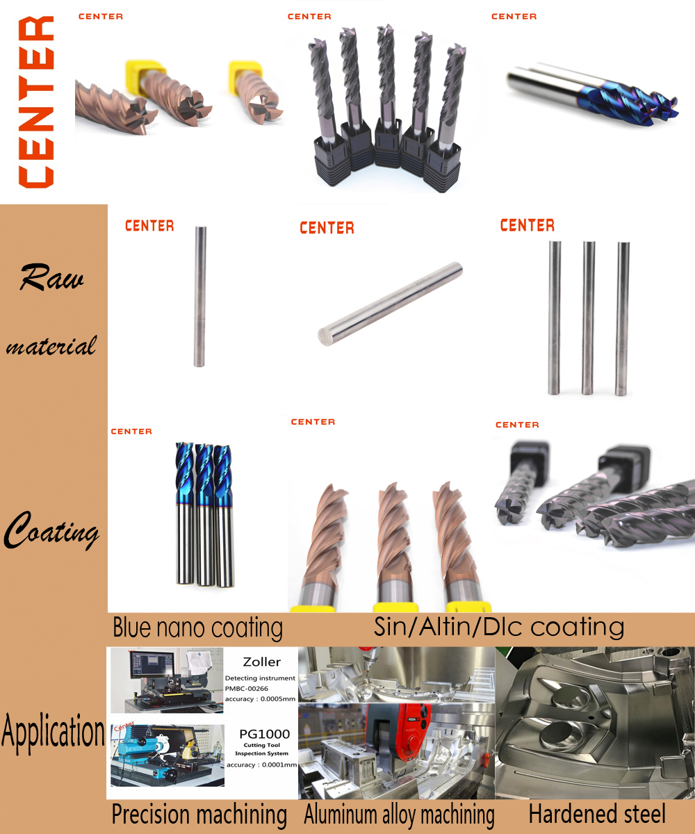 H7 Tungsten Carbide Cutting Tools Carbide Reamers with Straight Flute