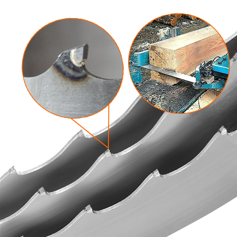 Factory Direct Sales Industrial Laser Welded Band Saw Blade High Hardness Alloy Steel Carbide Blades