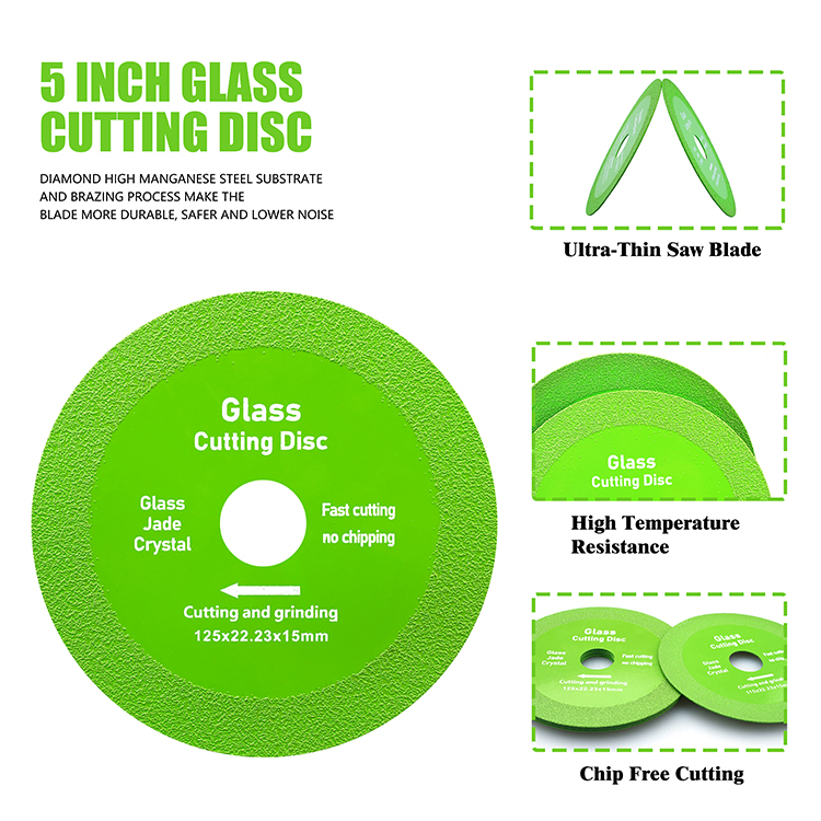 New Green Thin Saw Blade Wheel Glass Ceramic Cutting Tool 4 Inch Ultra-thin Diamond Saw Blade Wheel Glass Cutting Disc