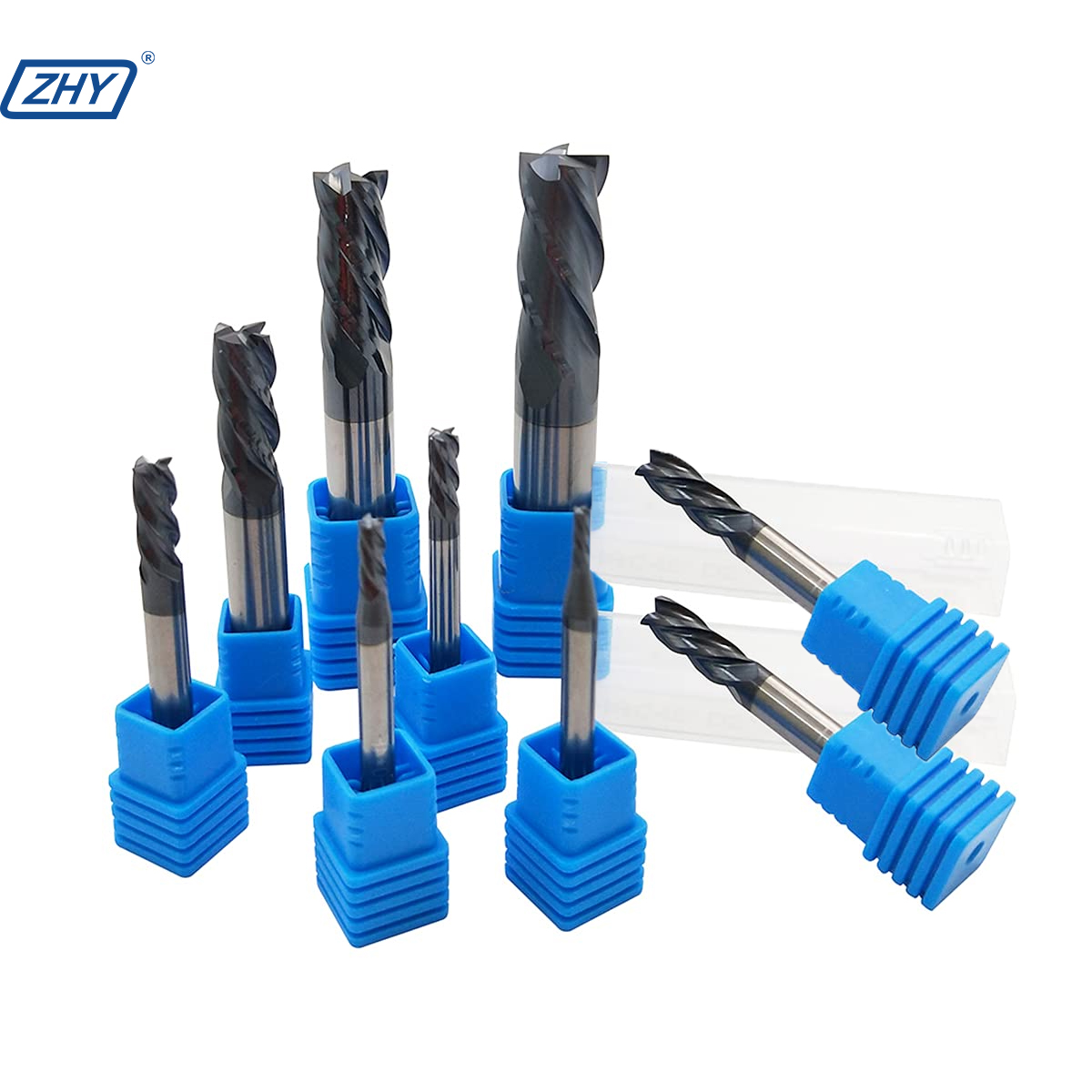 Zhy Manufacturer Hrc55 Hrc60 Hrc 65 Hrc70 3.175 Imperial Tungsten Carbide British Inch Size End Mills
