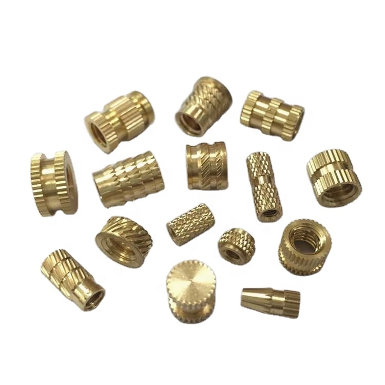JeaSnn China Wholesale Custom Brass Knurled Insert M2 M3 M6 M8 Knurled Copper Insert Nut