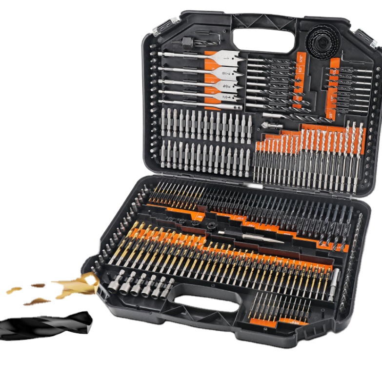 246pcs Drill Bit Set for Metal Wood Masonry DIY Projects Durable and Comprehensive Tool Kit