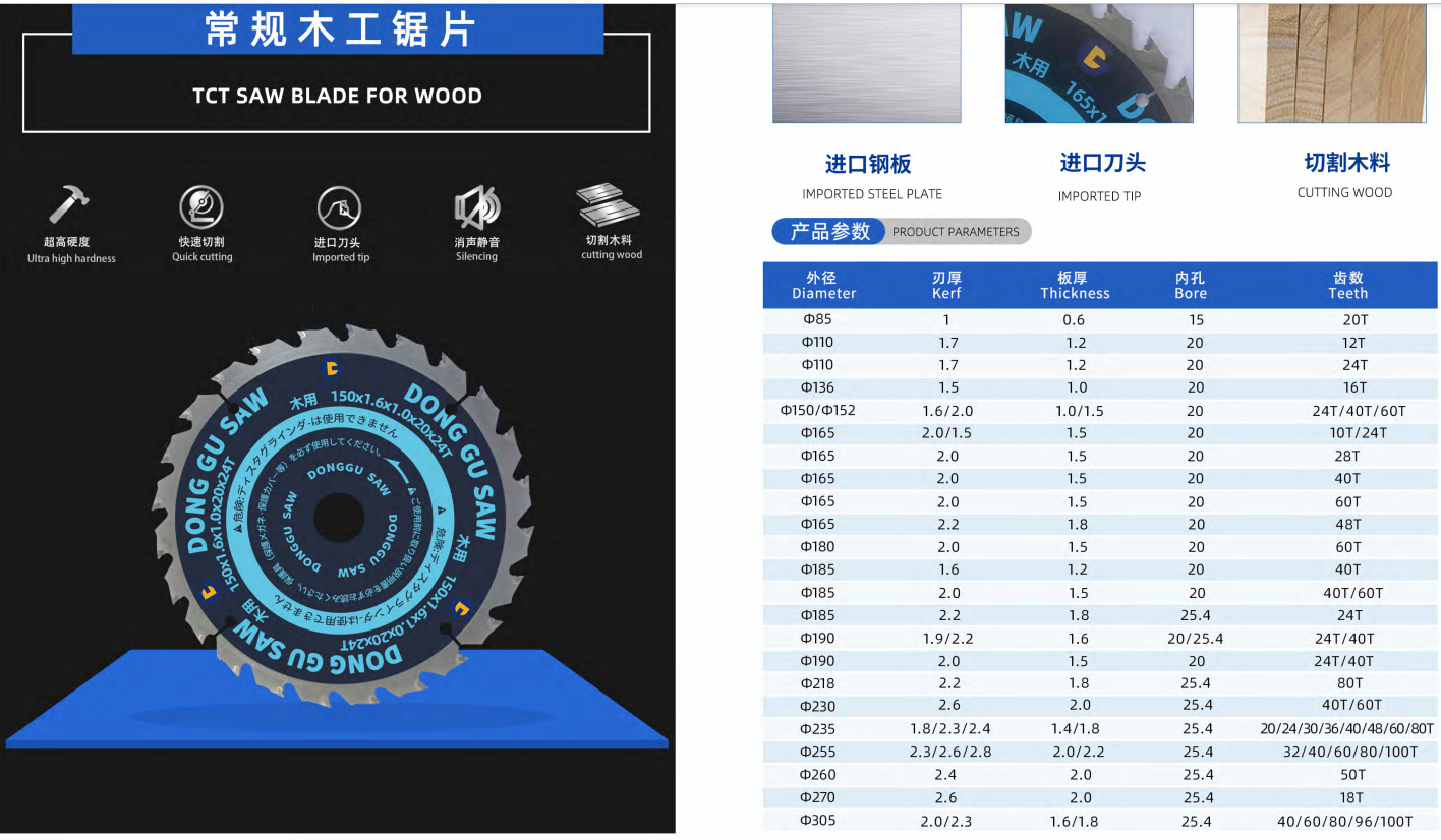 Factory Direct Sale Circular Saw Blade High - Precision Circular Saw Blades for Wood - Cutting