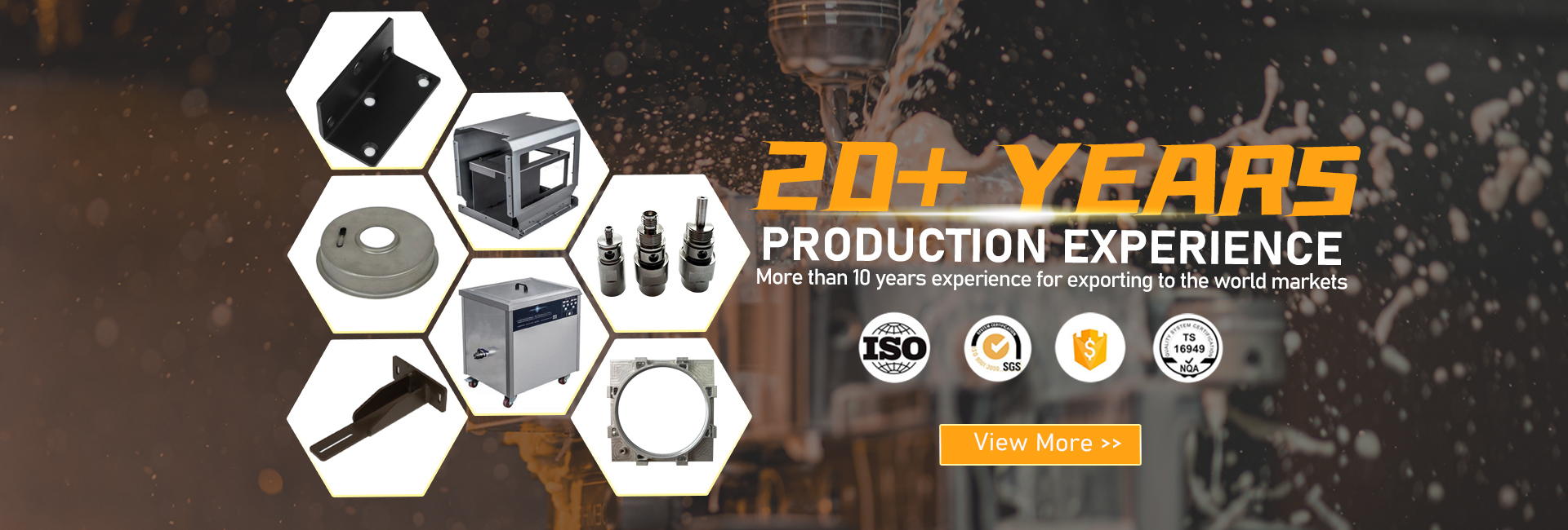 Metal Fabrication and Stamping Production Banner