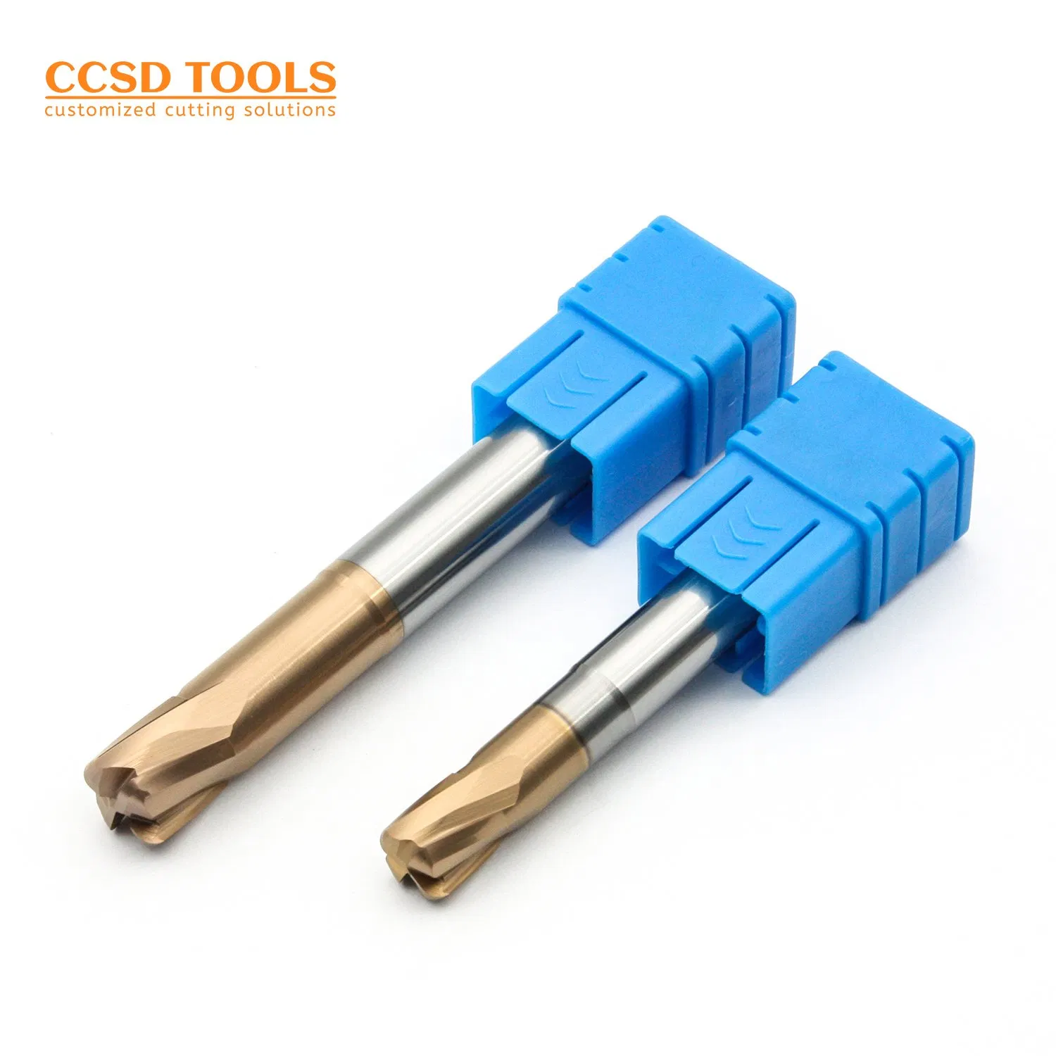 4 Flutes Tungsten Carbide End CNC Machining Aluminum Alloy Corner Radius Square Taper Roughing Thread Cylindrical Milling Tool Cutter