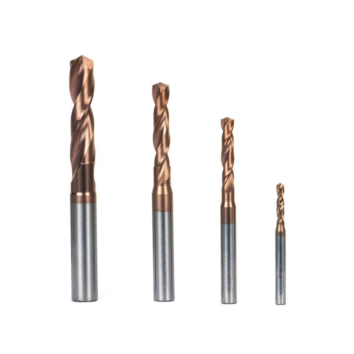 High Hardness Coated Carbide Drill Bits Straight Shank 45HRC 12x75mm Anti-Wear Hardware Tools for Hardened Metal Machining
