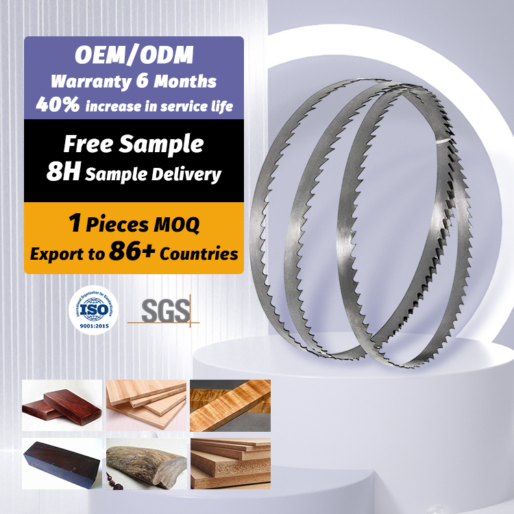 Wood Cutting Band Saw Blade 80 Inch Resaw Carbide Tipped for Hardwood Softwood Smooth Thin Kerf Long Life Sharp Teeth