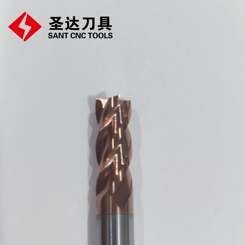 SANT CNC Tools Four-flute 45 Degree Solid Carbide Tungsten Carbide End Mill SD-4E-D16.0