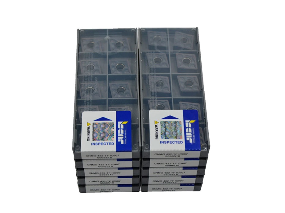 CNMG120408 TF IC907 TiAlN Carbide Turning Insert for Steel Stainless Steel Cast Iron Machining Iscar ISOTURN