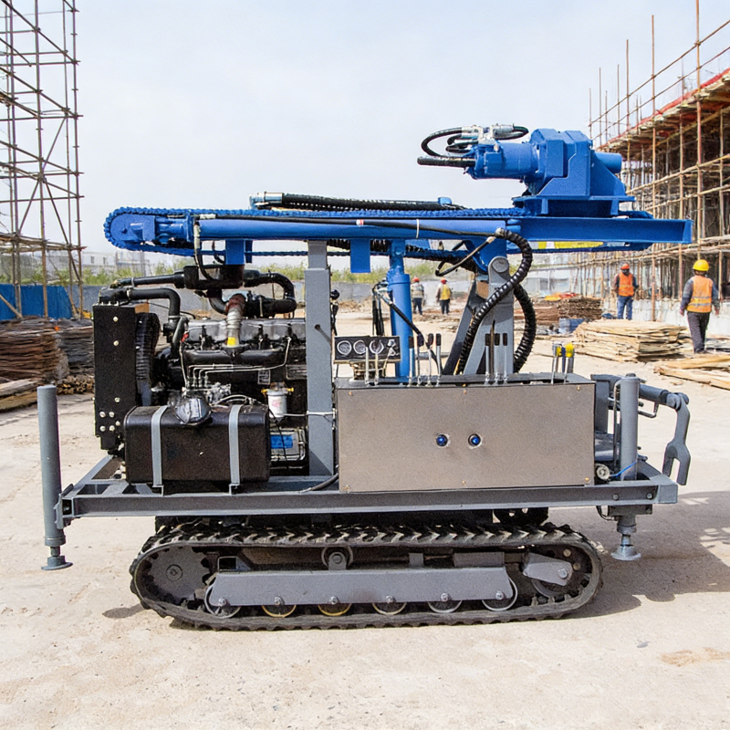 Harkon 260m Hydraulic Diesel Crawler Water Well Drilling Rig Portable Borehole Drill Machine For Hard Rock Drilling Kit