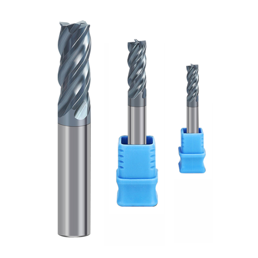 4 Flute Solid Carbide Endmill HRC70 Stainless Steel Milling Cutter Flat Square End Milling Tools For Cast Iron And Steel Cutting