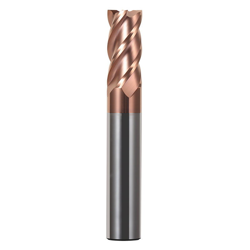 4 Flute TiAlN Coated Solid Carbide 1-20mm CNC Milling Cutter End Mill Cutting Tungsten Cobalt Alloy Significantly Strong Core