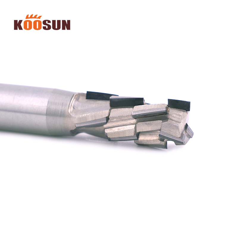 KOOSUN PCD Diamond Spiral Router Bit 3 Flute End Mill Corn Milling Cutter for Woodworking CNC Cutter Wood Mdf Chipboard