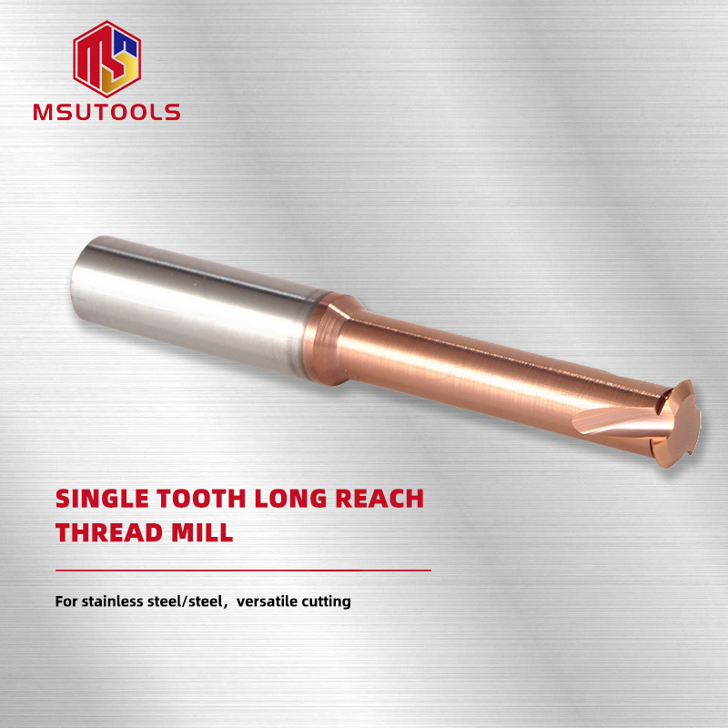 Solid Carbide Thread Milling Cutter Threading Tool Mill for Aluminum Thread Angle 60 Degrees