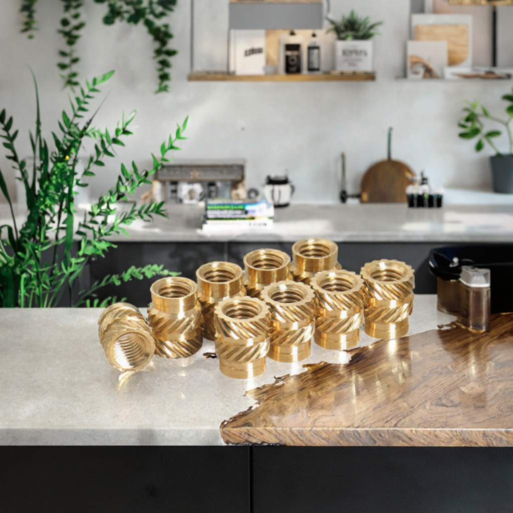 Hot Melt Inserts Thread Inset Nuts OEM And ODM Stainless Steel Nut Heating Molding M3 Flange Quick Insert Plastic