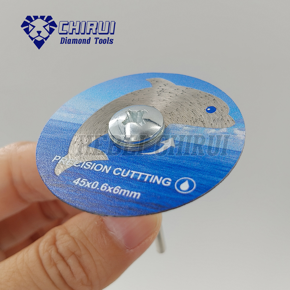 Diamond Ultra-thin Mini Cutting Disc 45mm 50mm Diamond Saw Blade with Round Shank for Porcelain Tile Precise Cutting