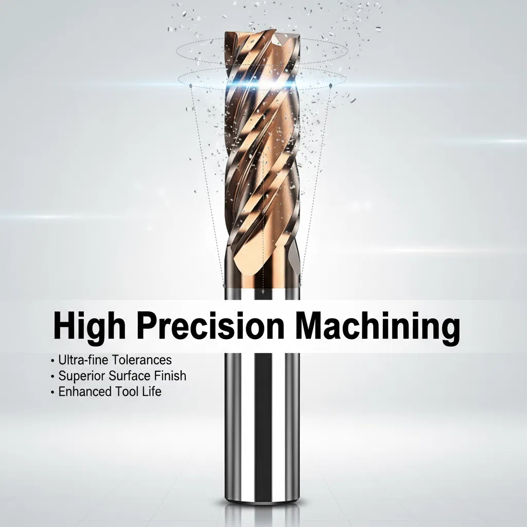 55 Degrees 4-Blade Tungsten Steel CNC Milling Cutter Straight Shanks Alloy End Milling Cutter