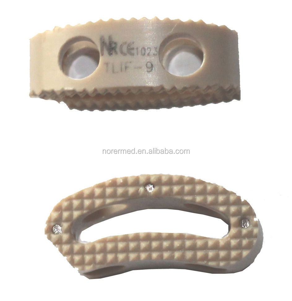 Chinese High Quality Veterinary Orthopedic PEEK Lumbar TLIF Cage